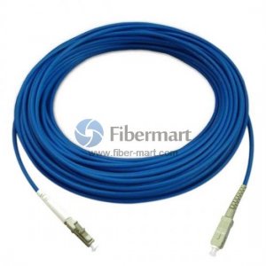 SC/UPC to LC/UPC Simplex Singlemode 9/125 Armored Patch Cable SC/UPC to LC/UPC Simplex Singlemode 9/125 Armored Patch Cable