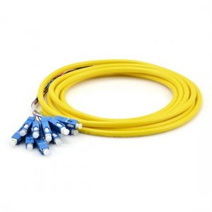 1.5M 12 Fibers SC/UPC 9/125 Singlemode Bunch Fiber Optic Pigtail 0.9mm PVC Jacket 1.5M 12 Fibers SC/UPC 9/125 Singlemode Bunch Fiber Optic Pigtail 0.9mm PVC Jacket