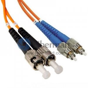 FC/UPC-ST/UPC Duplex Multimode 100/140um 3.0mm Fiber Patch Cable FC/UPC-ST/UPC Duplex Multimode 100/140um 3.0mm Fiber Patch Cable