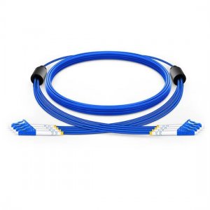 Custom LC to LC 4 Fibers Singlemode 9/125 Armored Breakout Cable 3.0mm Legs Custom LC to LC 4 Fibers Singlemode 9/125 Armored Breakout Cable 3.0mm Legs