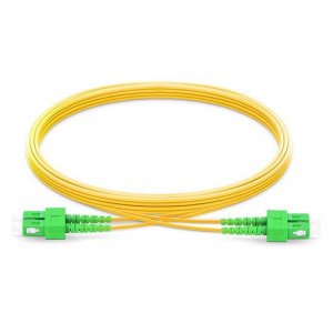 2M SC APC to SC APC Duplex 2.0mm OFNP 9/125 Single Mode Fiber Patch Cable 2M SC APC to SC APC Duplex 2.0mm OFNP 9/125 Single Mode Fiber Patch Cable