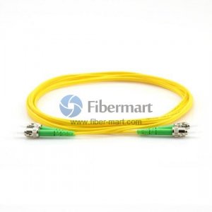 ST/APC to ST/APC Singlemode 9/125 Duplex Fiber Patch Cable ST/APC to ST/APC Singlemode 9/125 Duplex Fiber Patch Cable