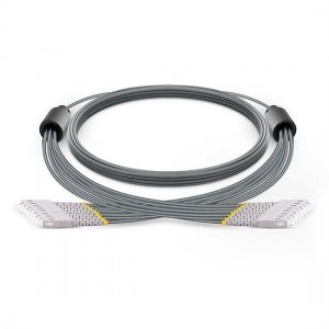 Custom SC to SC 8 Fibers OM3 Multimode Armored Breakout Cable 3.0mm Legs Custom SC to SC 8 Fibers OM3 Multimode Armored Breakout Cable 3.0mm Legs