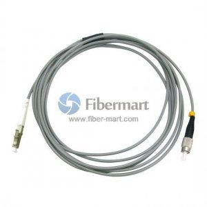FC/UPC to LC/UPC Simplex Multimode OM1 Armored Patch Cable FC/UPC to LC/UPC Simplex Multimode OM1 Armored Patch Cable