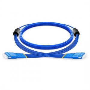 Custom SC to SC 4 Fibers Singlemode 9/125 Armored Breakout Cable 3.0mm Legs Custom SC to SC 4 Fibers Singlemode 9/125 Armored Breakout Cable 3.0mm Legs