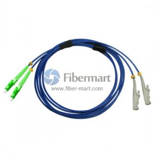 LC/APC to E2000/UPC Duplex Singlemode 9/125 Armored Patch Cable LC/APC to E2000/UPC Duplex Singlemode 9/125 Armored Patch Cable