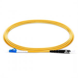 LC UPC to ST UPC Simplex PVC/LSZH/OFNP 9/125 Single Mode Fiber Patch Cable LC UPC to ST UPC Simplex PVC/LSZH/OFNP 9/125 Single Mode Fiber Patch Cable
