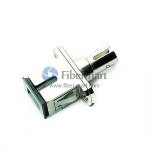 ST/APC to SC/APC Singlemode Simplex Metal Fiber Adapter Female to Female ST/APC to SC/APC Singlemode Simplex Metal Fiber Adapter Female to Female