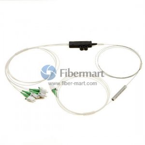 1x4 Fiber PLC Splitter with Fan-out Kits 1x4 Fiber PLC Splitter with Fan-out Kits
