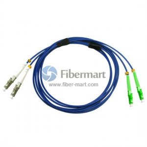 LC/UPC to LC/APC Duplex Singlemode 9/125 Armored Patch Cable LC/UPC to LC/APC Duplex Singlemode 9/125 Armored Patch Cable