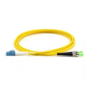 Cable de conexión de fibra monomodo LC UPC a ST APC dúplex PVC/LSZH/OFNP 9/125 Cable de conexión de fibra monomodo LC UPC a ST APC dúplex PVC/LSZH/OFNP 9/125