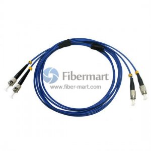 FC/UPC to ST/UPC Duplex Singlemode 9/125 Armored Patch Cable FC/UPC to ST/UPC Duplex Singlemode 9/125 Armored Patch Cable