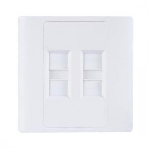 Cuatro puertos Placa de pared Keystone Single Gang 86 Tipo Cuatro puertos Placa de pared Keystone Single Gang 86 Tipo