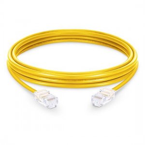 Cable de conexión de red Ethernet Cat5e sin arranque y sin blindaje (UTP), PVC amarillo, 10 m (32,81 pies) Cable de conexión de red Ethernet Cat5e sin arranque y sin blindaje (UTP), PVC amarillo, 10 m (32,81 pies)