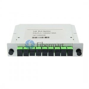 Divisor de PLC de fibra 1x8 en tipo mini plug-in Divisor de PLC de fibra 1x8 en tipo mini plug-in