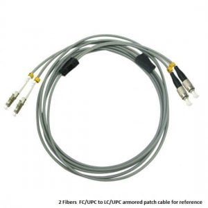 Custom LC to FC 8 Fibers OM3 Multimode Armored Breakout Cable 3.0mm Legs Custom LC to FC 8 Fibers OM3 Multimode Armored Breakout Cable 3.0mm Legs