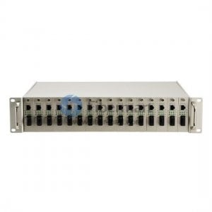 Chasis de rack de convertidor de medios de fibra administrado de 10/100M con 17 ranuras Chasis de rack de convertidor de medios de fibra administrado de 10/100M con 17 ranuras