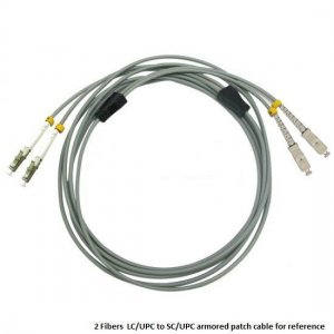 Custom ST to ST 12 Fibers OM3 Multimode Armored Breakout Cable 3.0mm Legs Custom ST to ST 12 Fibers OM3 Multimode Armored Breakout Cable 3.0mm Legs