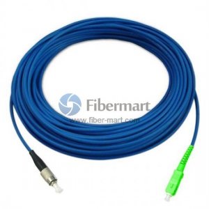 Cable de conexión blindado monomodo 9/125 simplex SC/APC a FC/UPC Cable de conexión blindado monomodo 9/125 simplex SC/APC a FC/UPC