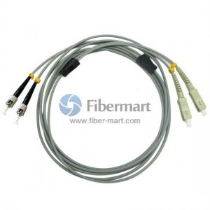 SC/UPC to ST/UPC Duplex Multimode OM1 Armored Patch Cable SC/UPC to ST/UPC Duplex Multimode OM1 Armored Patch Cable