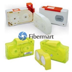 Cassette limpiador de fibra CLE-BOX-S Caja limpiadora para conectores SC/LC/ST/MU/E2000 Cassette limpiador de fibra CLE-BOX-S Caja limpiadora para conectores SC/LC/ST/MU/E2000