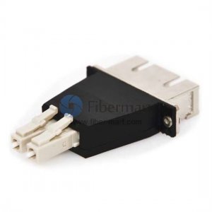 Adaptador de fibra plástica dúplex híbrido LC/UPC a SC/UPC Adaptador de fibra plástica dúplex híbrido LC/UPC a SC/UPC