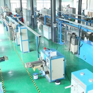 Línea de producción de cable de fibra óptica con protección ajustada control PLC+IPC Línea de producción de cable de fibra óptica con protección ajustada control PLC+IPC