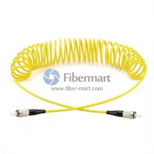 FC-FC Simplex Monomodo Curva segura Curl Fibra Cable de conexión FC-FC Simplex Monomodo Curva segura Curl Fibra Cable de conexión