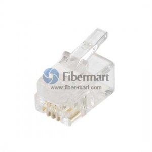 200 x RJ11 6P4C 4 Enchufe de teléfono modular de fibras / conductor 200 x RJ11 6P4C 4 Enchufe de teléfono modular de fibras / conductor