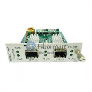Convertidor OEO de transpondedor WDM de 2 puertos SFP+ a SFP+ 10G 8,5G~11,7G con soporte completo para 3R Convertidor OEO de transpondedor WDM de 2 puertos SFP+ a SFP+ 10G 8,5G~11,7G con soporte completo para 3R