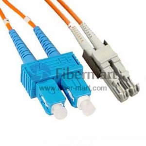 Cable de conexión de fibra multimodo OM1 dúplex SC-LSH Cable de conexión de fibra multimodo OM1 dúplex SC-LSH