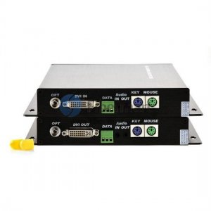 1 canal DVI y transmutador de fibra optique et récepteur 1 canal DVI y transmutador de fibra optique et récepteur