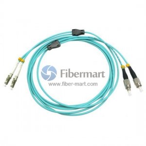 FC-LC Duplex OM4 Cable de fibra óptica blindado multimodo FC-LC Duplex OM4 Cable de fibra óptica blindado multimodo