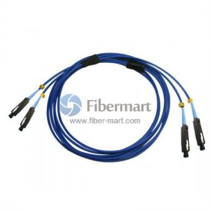 MU/UPC to MU/UPC Duplex Singlemode 9/125 Armored Patch Cable MU/UPC to MU/UPC Duplex Singlemode 9/125 Armored Patch Cable