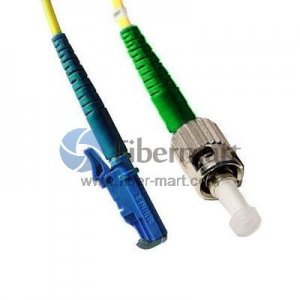 ST/APC to E2000/UPC Plenum(OFNP) Simplex 9/125 Single-mode Fiber Patch Cable ST/APC to E2000/UPC Plenum(OFNP) Simplex 9/125 Single-mode Fiber Patch Cable