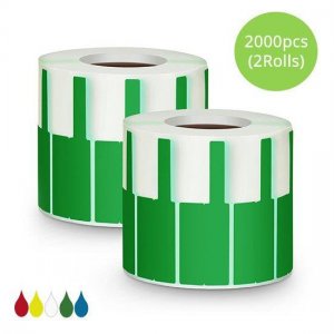 2.76in.L x 0.94in.W Tipo P Etiqueta adhesiva de cable Paper2000pcs / pack, Verde 2.76in.L x 0.94in.W Tipo P Etiqueta adhesiva de cable Paper2000pcs / pack, Verde