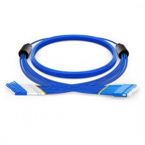 Custom LC to SC 8 Fibers Singlemode 9/125 Armored Breakout Cable 3.0mm Legs Custom LC to SC 8 Fibers Singlemode 9/125 Armored Breakout Cable 3.0mm Legs
