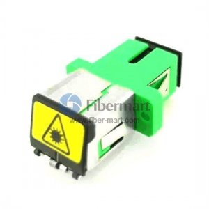 Adaptador de fibra plástica SC/APC a SC/APC monomodo símplex con obturador abierto Adaptador de fibra plástica SC/APC a SC/APC monomodo símplex con obturador abierto