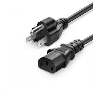6ft (1.8m) 18AWG 125V/15A Power Extension Cord (NEMA 5-15P to IEC320 C13), Black, for FS Ethernet Switches 6ft (1.8m) 18AWG 125V/15A Power Extension Cord (NEMA 5-15P to IEC320 C13), Black, for FS Ethernet Switches