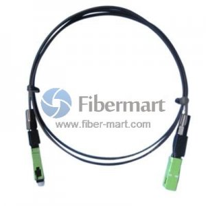 SM 9/125 Cable a dos Caras FTTH del Cable del Remiendo de la Fibra PVC de FRP G652D SM 9/125 Cable a dos Caras FTTH del Cable del Remiendo de la Fibra PVC de FRP G652D