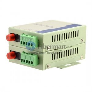 Convertidor industrial RS-485 a fibra simplex monomodo, 1310 nm/1550 nm 20 km Convertidor industrial RS-485 a fibra simplex monomodo, 1310 nm/1550 nm 20 km