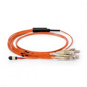 24 Fibers Multimode OM2 24 Strands MPO Harness Cable 3.0mm LSZH/Riser
