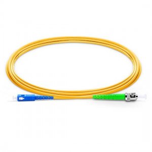 SC UPC to ST APC Simplex PVC/LSZH/OFNP 9/125 Single Mode Fiber Patch Cable SC UPC to ST APC Simplex PVC/LSZH/OFNP 9/125 Single Mode Fiber Patch Cable