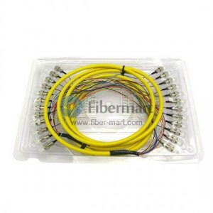 Racor de 24 fibras de 0,9 mm 9/125 monomodo LC/SC/ST/FC Racor de 24 fibras de 0,9 mm 9/125 monomodo LC/SC/ST/FC
