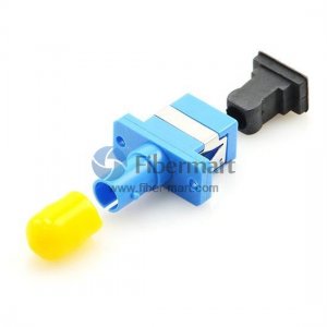 Adaptador de fibra plástica símplex híbrido SC a ST Adaptador de fibra plástica símplex híbrido SC a ST