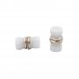 Tapa antipolvo de goma para conector FC y adaptadores FC, color blanco, 100 unidades/paquete Tapa antipolvo de goma para conector FC y adaptadores FC, color blanco, 100 unidades/paquete