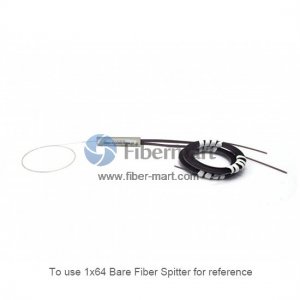 2x64 Bare fibra PLC Splitter 250 micras fibra desnuda 2x64 Bare fibra PLC Splitter 250 micras fibra desnuda