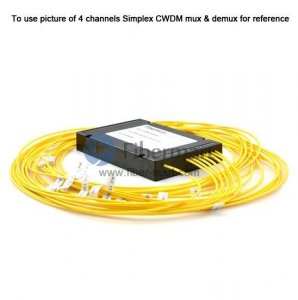 Módulo con conectores ABS tipo B de 8 canales, transmisión BIDI simple, multiplexor y demultiplexor CWDM Módulo con conectores ABS tipo B de 8 canales, transmisión BIDI simple, multiplexor y demultiplexor CWDM