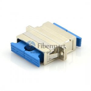 Adaptateur fibre métallique duplex SC/UPC vers SC/UPC Adaptateur fibre métallique duplex SC/UPC vers SC/UPC