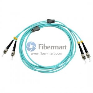 ST/UPC to ST/UPC Duplex OM3 Multimode Armored Patch Cable ST/UPC to ST/UPC Duplex OM3 Multimode Armored Patch Cable